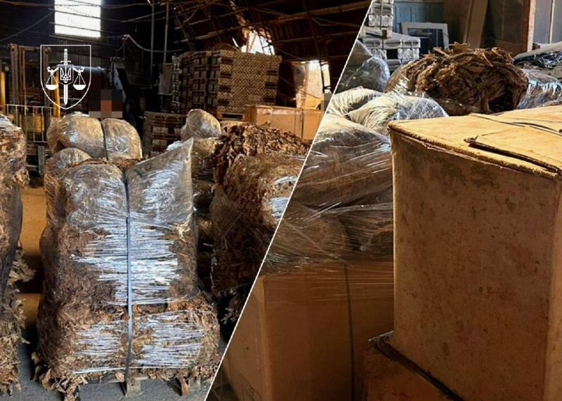 Виявлено постачальників тютюну для нелегальної фабрики в Полтавській області.