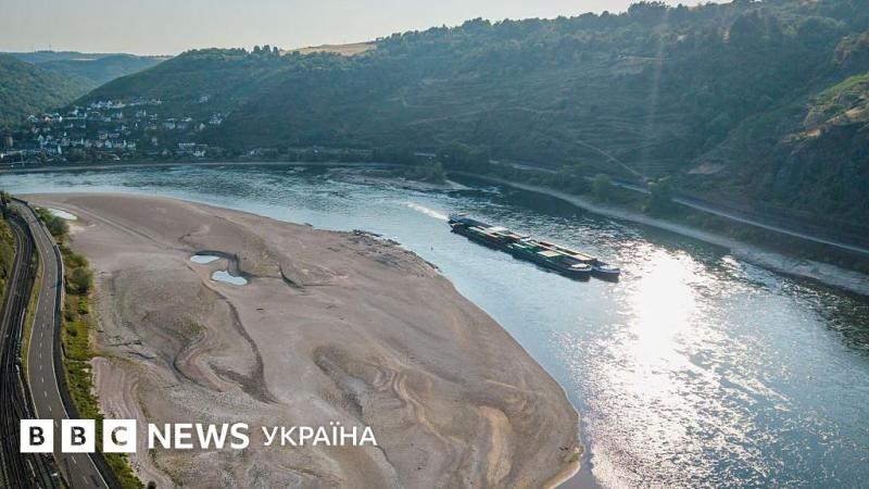 Дунай, По, Рейн: які загрози для Європи та України внаслідок їхньої мілкості?